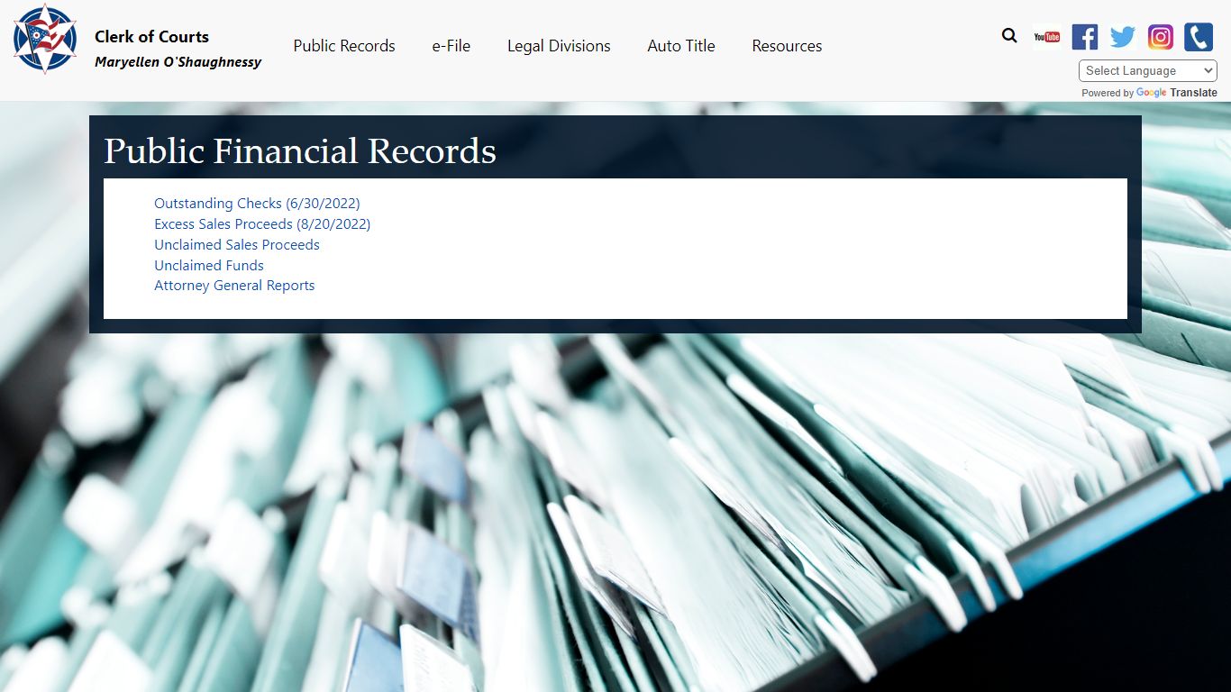 Public Records - Franklin County Clerk of Courts